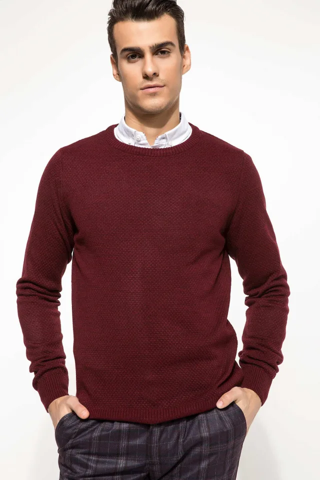 Erkek Slim Fit Triko Kazak