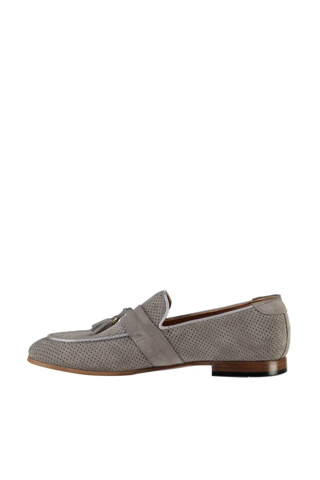  Gri Erkek Loafer Ayakkabı