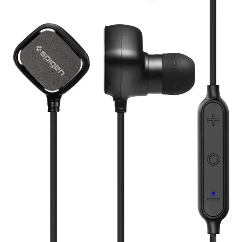 Spigen R32E Stereo Kablosuz Bluetooth 4.1 Mikrofonlu Kulaklık Siyah - 000EH20235