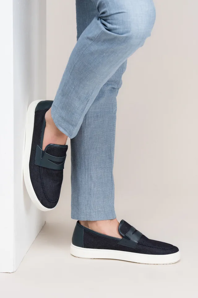 Lacivert Erkek Loafer
